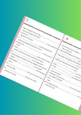 Ćwiczenia gramatyczne na uzupełnianie fragmentów zdań prawidłową formą czasownika - B1