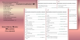Ćwiczenia gramatyczne na uzupełnianie fragmentów zdań prawidłową formą czasownika - B1