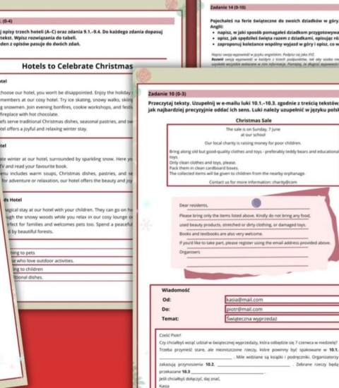 E8 Christmas - arkusz egzaminacyjny