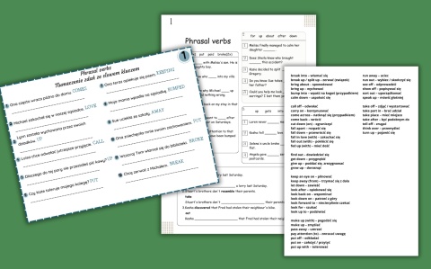 Phrasal verbs-part 3-karty pracy