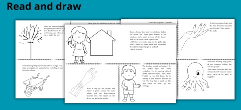 Read and draw - Stwórz obrazki według opisów