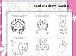 Read and Draw 3 - czytam, rysuję i utrwalam słownictwo
