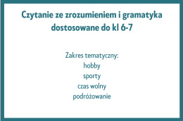 Teksty i dialogi - karty pracy, gramatyka, słownictwo.