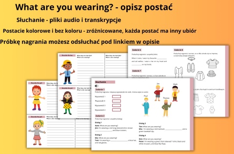 What are you wearing? - opis postaci.
