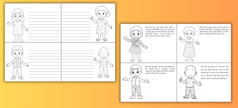 What are you wearing? - opis postaci.