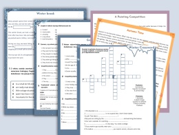 Zestaw tekstów i ćwiczeń gramatycznych