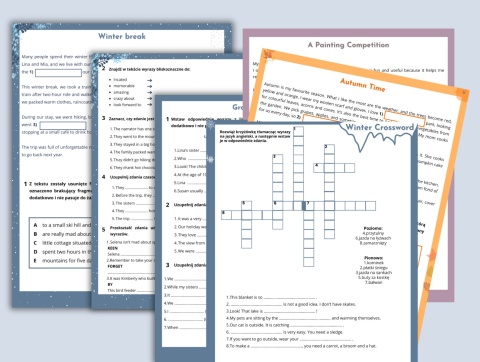 Zestaw tekstów i ćwiczeń gramatycznych